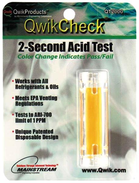 QT2000 - QwikCheck (2-Second Acid Test) - Acid Tests and Neutralizers